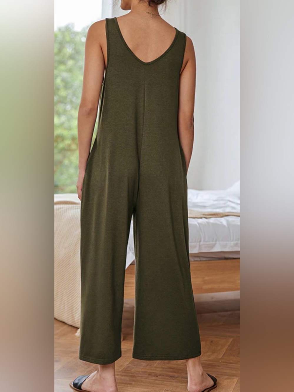 Ekouaer Casual Sleeveless Loose Jumpsuit size XL NWT - Picture 2 of 9